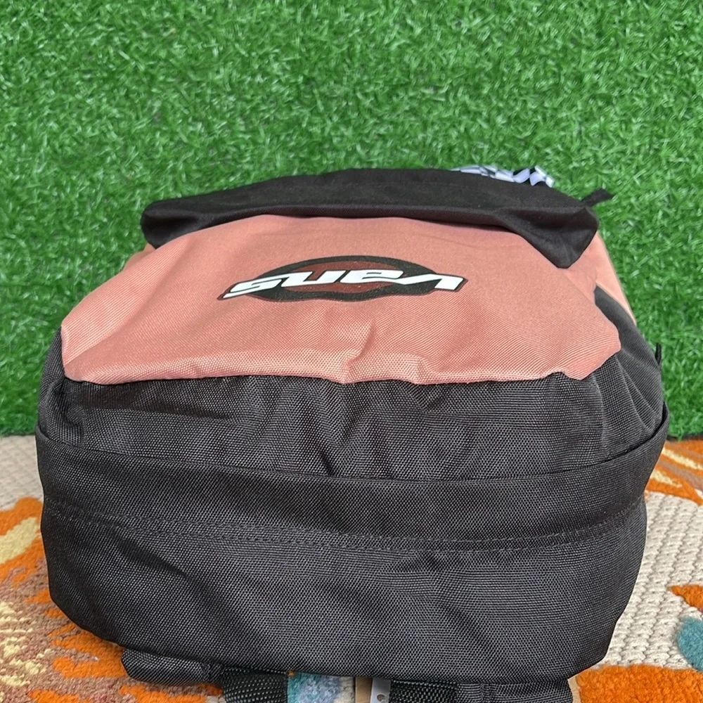 Vans Off The Wall Women's Street Sport Realm Backpack Bag - Rose Pink/Checkered - Picture 5 of 16